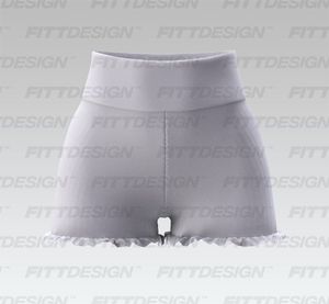 Ladies High Waisted Ruffled Biker Shorts Smart Mockup