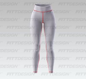 Ladies High Waisted Side Panel Cut Out Leggings Smart Mockup