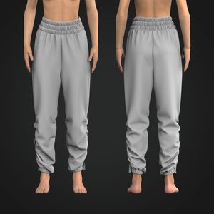 Ladies High Waisted Side Ruching Relaxed Joggers Tech Pack