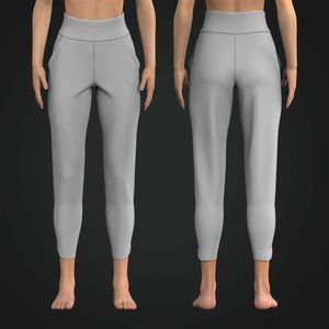 Ladies High Waisted Split Hem Joggers Tech Pack