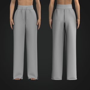 Ladies High Waisted Split Hem Straight Cut Joggers Tech Pack