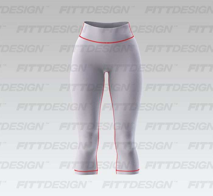 Ladies High Waisted V-Shaped Waistband 21.00 Inch Inseam Leggings Smart Mockup
