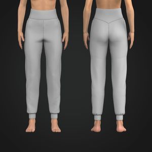 Ladies High Waisted V-Shaped Waistband Side Pocket Joggers Tech Pack