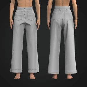 Ladies High Waisted Wide Leg Cargo Pants Tech Pack