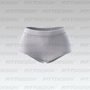 Ladies Jacquard Waistband Boy Short Panties Smart Mockup