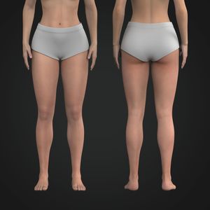 Ladies Jacquard Waistband Boy Short Panties Tech Pack