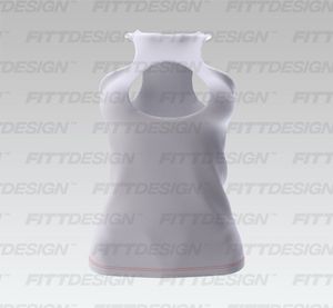 Ladies Keyhole Opening Fitted Tank Top Smart Mockup