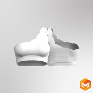 Ladies Laser Cut Petal Hem Bra 3D Garment