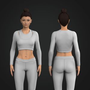 Ladies Layered 2 in 1 Long Sleeve Tech Pack