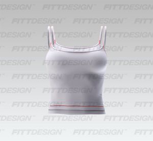 Ladies Layered Camisole Neckline Fitted Tank Top Smart Mockup