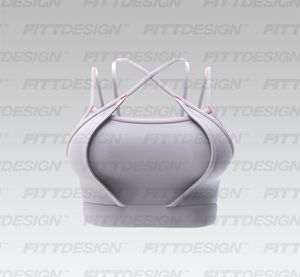 Ladies Layered Cross Over Strappy Sports Bra Smart Mockup