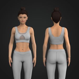 Ladies Layered Mesh Sports Bra Tech Pack