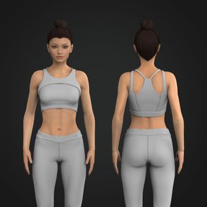 Ladies Layered Racer Back Style Sports Bra Tech Pack
