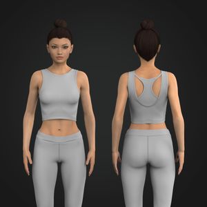Ladies Layered Style Fitted Tank Tech Pack