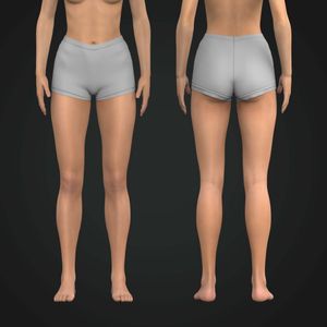 Ladies Layered Style Mini Shorts Tech Pack