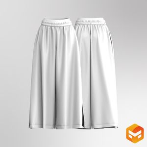 Ladies Layered Waistband Side Split Joggers 3D Garment