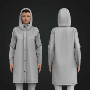 Ladies Lightweight Raincoat Jacket Tech Pack