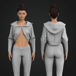 Ladies Long Sleeve Hooded Cardigan Tech Pack