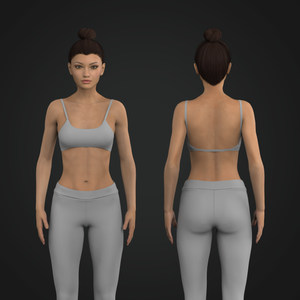 Ladies Low Impact Open Back Bra Tech Pack