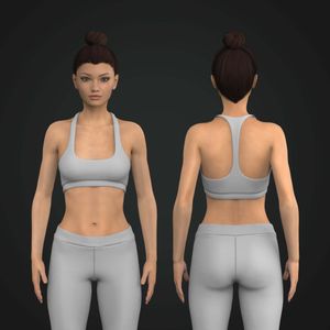 Ladies Low Impact Racer Back Style Sports Bra Tech Pack
