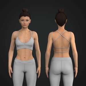Ladies Low Impact Strappy Sports Bra Tech Pack