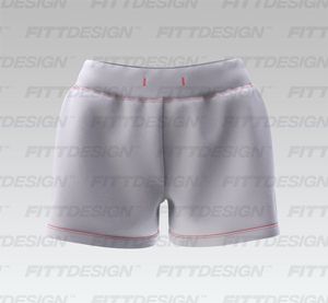 Ladies Low Rise 3.00 Inch Inseam Ribbed Shorts Smart Mockup