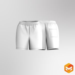 Ladies Low Rise Elasticated Waistband 6.00 Inch Inseam Shorts 3D Garment