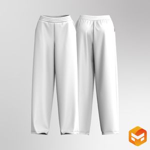 Ladies Low Rise Elasticated Waistband Oversized Joggers 3D Garment