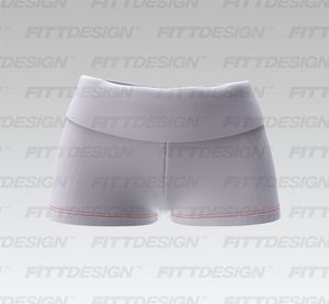Ladies Low Rise Folded Waistband 2.00 Inch Inseam Shorts Smart Mockup