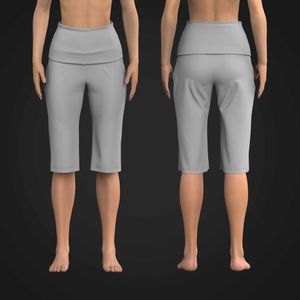 Ladies Low Rise Folded Waistband Relaxed Shorts Tech Pack