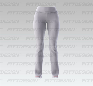 Ladies Low Rise Folded Waistband Straight Cut Leggings Smart Mockup