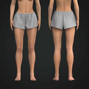 Ladies Low Rise Relaxed Elasticated Shorts Tech Pack