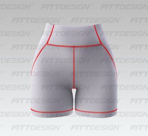 Ladies Merged Waistband 5.00 Inch Inseam Biker Shorts Smart Mockup