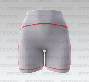 Ladies Merged Waistband 6.00 Inch Inseam Biker Shorts Smart Mockup