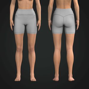 Ladies Merged Waistband 6.00 Inch Inseam Biker Shorts Tech Pack