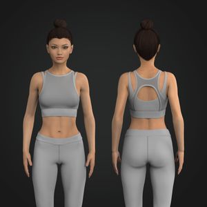 Ladies Mesh Layered Style Cut Out Bra Tech Pack