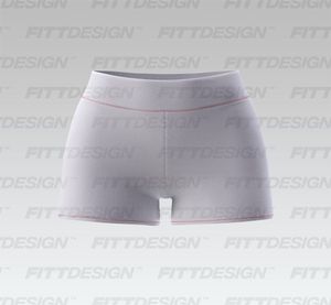 Ladies Mid Rise Banded Bottom Biker Shorts Smart Mockup