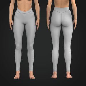 Ladies Mid Rise Cross Over V-Shaped Waistband Leggings Tech Pack