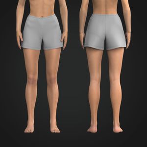 Ladies Mid Rise Relaxed 4.00 Inch Inseam Ribbed Shorts Tech Pack