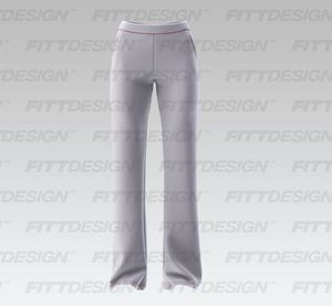 Ladies Mid Rise Relaxed Flared Joggers Smart Mockup
