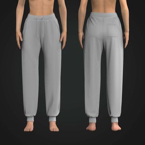 Ladies Mid Rise Ribbed Sweatpants Tech Pack