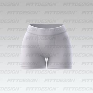 Ladies Mid Waist Ribbed Boxer Shorts Smart Mockup