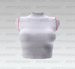 Ladies Mock Neckline Cap Sleeve Ribbed Tee Smart Mockup
