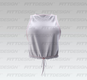 Ladies Net Mesh Relaxed Adjustable Tank Top Smart Mockup