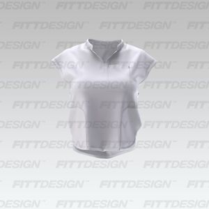 Ladies Notched Neckline Cap Sleeve Relaxed Scrub Top Smart Mockup