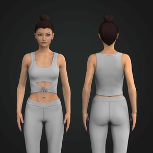 Ladies Overlapping Adjustable Front Sports Bra Tech Pack