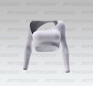 Ladies Overlapping Back Cut Out Long Sleeve Crop Top Smart Mockup