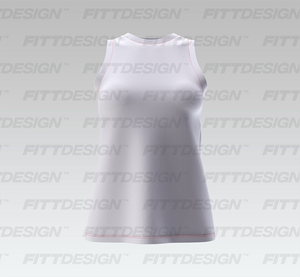 Ladies Overlapping Back Cut Out Relaxed Tank Top Smart Mockup