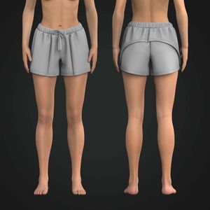 Ladies Overlapping Split Hem Performance Shorts Tech Pack