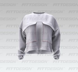 Ladies Oversized Cargo Pocket Sweater Smart Mockup